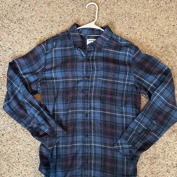 Hurley Other - Hurley Blue and Red Plaid Shirt